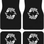 Pisces Zodiac Symbol Floor Mats for Cars, All-Weather Car Mats, Fit Automotive Floor Mats for Cars Trucks SUV, Universal Floor Liner Car Accessories - Virgo Car Floor Mat for men