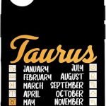 Taurus Merchandise Season Zodiac Sign Astrographic Birthday Case for iPhone 16 - Taurus Phone Case for men