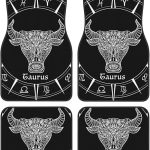 Car Mats Set of 4 Zodiac Sign Taurus Floor Mats for Cars Universal Front Rear Vehicle Rugs Auto Accessories for Truck Sedan - Virgo Car Floor Mat for men