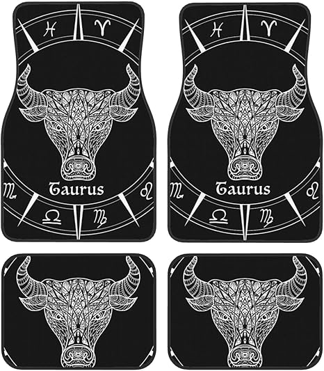 Car Mats Set of 4 Zodiac Sign Taurus Floor Mats for Cars Universal Front Rear Vehicle Rugs Auto Accessories for Truck Sedan - Virgo Car Floor Mat for men