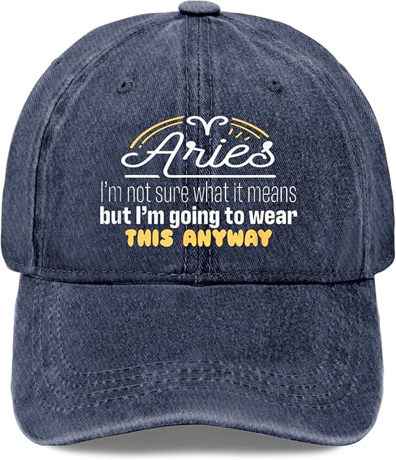 Zodiac Sign Aries Saying Horoscope Astrology Humour Fun Hats for Mens Aesthetic - Aries Sweatshirt for men