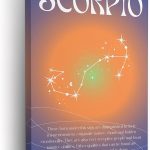 Scorpio Star Sign Aura Canvas Wall Art – Minimalist Zodiac Sign Constellation Art Print - Aesthetic Zodiac Astrology Wall Decor for Living Room, Bedroom, Office - Astrology Lover Gift (8x12, Wrapped Canvas) - Scorpio Canvas for men