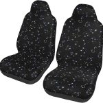 Astrology Constellations Universal Car Seat Covers 2-Piece Set - Stretch-to-Fit Front Seat Protectors for Cars, Trucks & Suvs | Bucket-Style Fit, Breathable - Aquarius Car Seat Cover for men