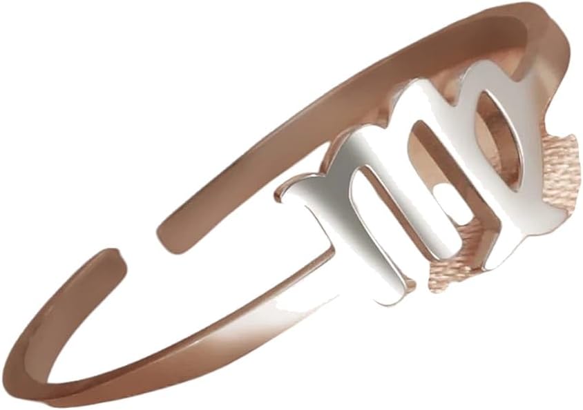 New 2026 Stainless Steel 12 Constellation Rings For Women Zodiac Signs Open Ring Aries Leo Virgo Gemini Birthday Party Gift Jewelry Fashion Accessories Creative Gift - Aries Ring for men