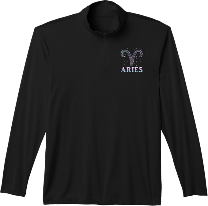Aries Zodiac Sign Men Women Kids Aries March April Birthday Performance Quarter-Zip Top - Aries Sweatshirt for men