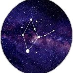Virgo Zodiac Astrology Constellation Wall Art Print - Virgo Poster for men