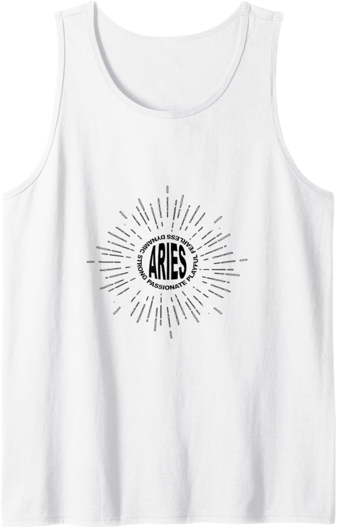 Aries Ram Happy March Birthday April Zodiac Sign Astrology Tank Top - Aries T-Shirt for men