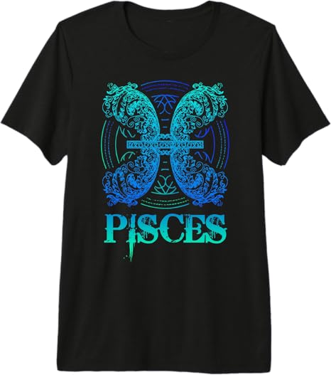 Unique Astrology Apparel Decor & Gift Outlet - Pisces T-Shirt for men