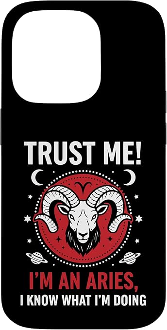 Aries Sign Ram Zodiac Funny Astrology Horoscope Case for iPhone 14 Pro - Aries Phone Case for men