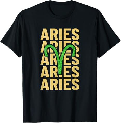 Aries Zodiac Sign - Aries Horoscope Birthday T-Shirt - Aries T-Shirt for men