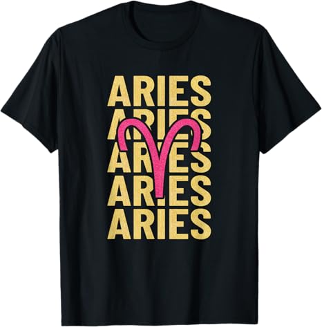 Aries Zodiac Sign - Aries Horoscope Birthday T-Shirt - Aries T-Shirt for men