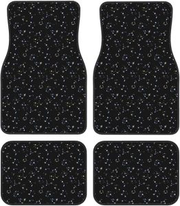 Car Mats Set of 4 Astrology Constellations Floor Mats for Cars Universal Front Rear Vehicle Rugs Auto Accessories for Truck Sedan - Virgo Car Floor Mat for men