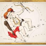 Framed Gemini Zodiac Sign Canvas Print ArtVintage Wall Art Painting PicturesHome DecorDecoration for Living Room Bedroom Wall DecorElegant Art Print (Gold Framed,12L x16W) - Gemini Canvas for men