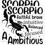 Scorpio Zodiac Stickers - Astrology Sign - Horoscope Gift - 2 Pack - 5" Wide Design - Adheres to Laptops, Tumblers, and More – Made in The USA - AQS9057 - Scorpio Sticker for men