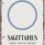 Sagittarius Zodiac: Retro Astrology Poster Vintage Metal Tin Sign For Home Room Hallway Bathroom Office Wall Decor Size 12x8 Inch - Sagittarius Home Decor for men