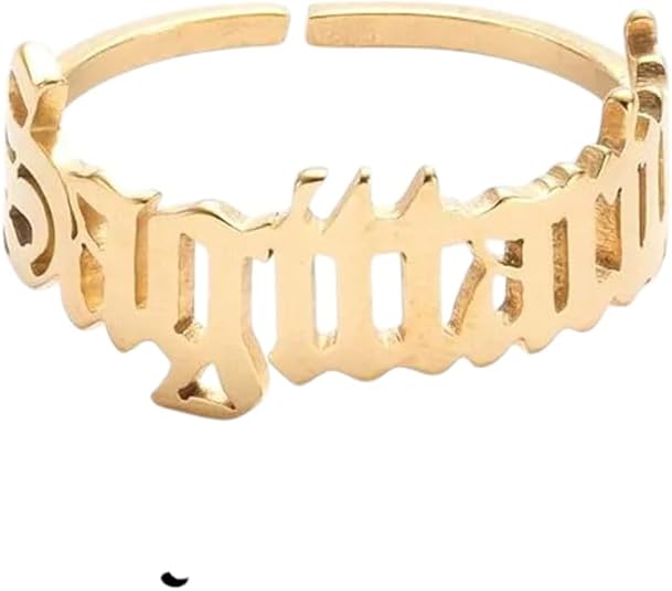 New 2026 Personalize Sign 12 Constellation Ring Astrology Gemini Taurus Aries Old English Rings For Women Fashion Jewelry Accessories Creative Gift - Aries Ring for men