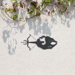 WPCJREU Sagittarius Zodiac Metal Wall Art, Archer & Centaur Arrow Design, Minimalist Modern Home Decor for Living Room, Bedroom - Sagittarius Home Decor for men