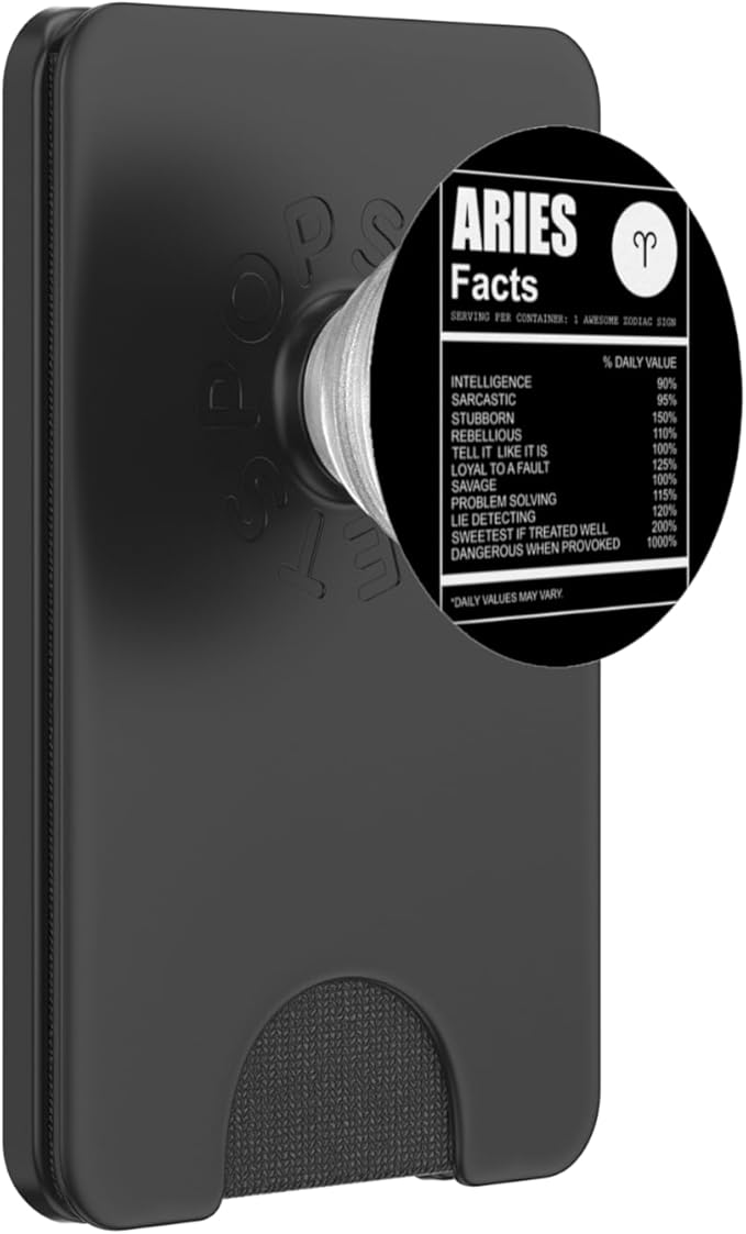 Astrology Lover Gift Aries Zodiac Sign Aries PopSockets PopWallet for MagSafe - Aries Ring for men