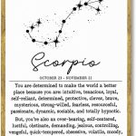 Framed Scorpio Zodiac Sign Canvas Print Art Minimalist Aesthetic Wall Art Painting Pictures Trendy Dorm Room Wall Decor Astrology Poster for Bedroom Home DecorDecoration (Gold Framed,12L x16W) - Scorpio Canvas for men