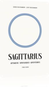 Sagittarius Zodiac: Retro Astrology Wall Decor Retro Metal Sign Poster for Garage Man Cave Bathroom Bedroom Farm Inspirational Popular Wall Art 8x12 Inch Signs Posters - Sagittarius Home Decor for men