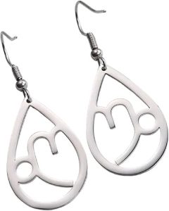 New 2026 Unisex Zodiac Sign 12 Constellation Drop Earrings For Women Stainless Steel Aries Virgo Pendant Jewelry Birthday Decoration Luxury With You Accessories Trendy Women And Men - Aries Earrings for men