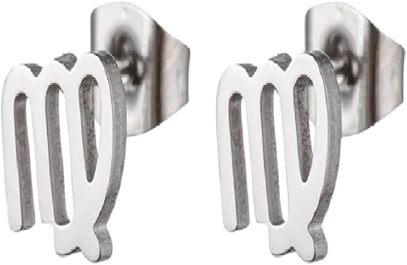 New 2026 12 Constellation Stud Earrings For Women Zodiac Sign Astrology Jewelry Leo Aries Scorpio Ear Cartilage Female Birthday Gift Fashion Accessories Creative - Aries Earrings for men