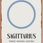 Sagittarius Zodiac: Retro Astrology Posters Aluminum Metal Sign 8x12 Inch For Living Room Bedroom Bathroom Decoration - Sagittarius Home Decor for men