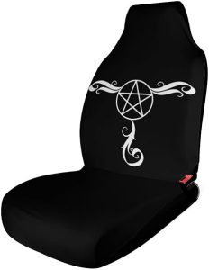 Zodiac Wheel Astrology Horoscope Circle Sun Wiccan Car Seat Covers, Car Seat Protection for Women and Girls, Suitable for Most Vehicles, Cars, Cars, Trucks, SUVs, Vans. - Aquarius Car Seat Cover for men