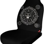 Zodiac Wheel Astrology Horoscope Circle Sun Wiccan Car Seat Covers, Car Seat Protection for Women and Girls, Suitable for Most Vehicles, Cars, Cars, Trucks, SUVs, Vans. - Aquarius Car Seat Cover for men