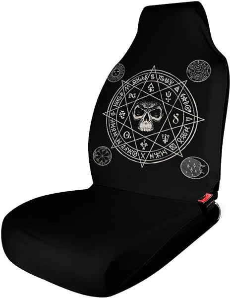 Zodiac Wheel Astrology Horoscope Circle Sun Wiccan Car Seat Covers, Car Seat Protection for Women and Girls, Suitable for Most Vehicles, Cars, Cars, Trucks, SUVs, Vans. - Aquarius Car Seat Cover for men