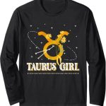 Taurus Girl Birthday Taurus Lady Zodiac Sign Horoscope Long Sleeve T-Shirt - Taurus for men