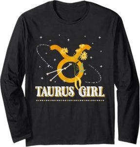Taurus Girl Birthday Taurus Lady Zodiac Sign Horoscope Long Sleeve T-Shirt - Taurus for men