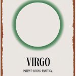 Virgo Zodiac: Retro Astrology Posters Aluminum Metal Sign 8x12 Inch For Living Room Bedroom Bathroom Decoration - Virgo Poster for men