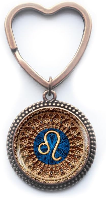 Waozshangu - Leo Keychain for men