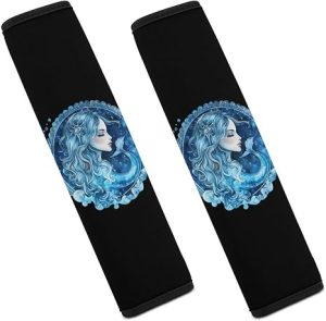 AquariusZodiac Sign Car Seat Belt Cover Pads Soft Shoulder Seatbelt Pads Protector Car Interior Accessories - Aquarius Car Seat Cover for men