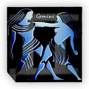 3dRose Gemini Zodiac Sign Picnic Blanket - Gemini Blanket for men