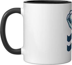 Astrology Aquarius Astrology Horoscope Aquarius Ceramic Mug, Black/White - Aquarius Mug for men