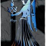 3dRose Virgo Zodiac Sign Silktouch Minky Blanket - Virgo Blanket for men