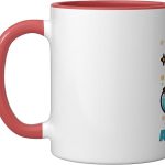 Astrology Aquarius Astrology Horoscope Aquarius Ceramic Mug, Red/White - Aquarius Mug for men