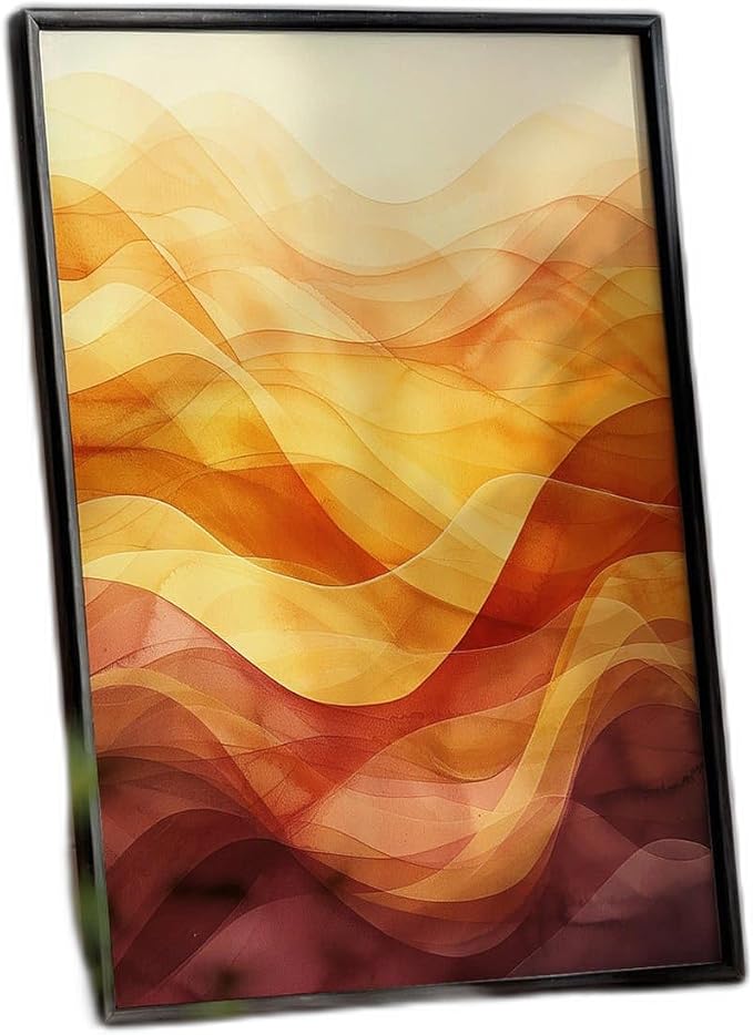 Sagittarius Zodiac Wall Art Print in fiery orange abstract boho style, a spiritual decor poster for living room or bedroom, modern astrology gift Da00020 - Sagittarius Home Decor for men