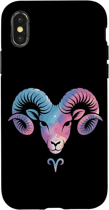 Aries Zodiac Sign Symbol Aries Logo Horoscope Love Aries Case for iPhone X/XS - Aries Phone Case for men