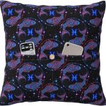 Throw Pillow Covers Decorative Home Decor for Sofa Living Room Couch Bed (Constellation Zodiac Sign Pisces) - Pisces Home Decor for men